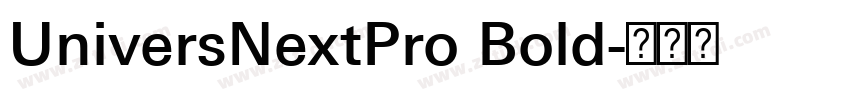 UniversNextPro Bold字体转换